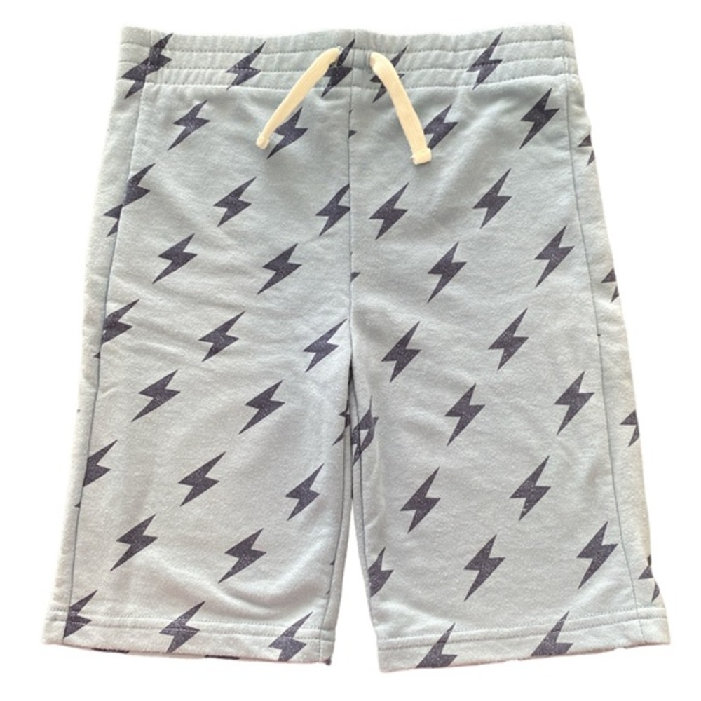 OT Revolution Boys Cotton Blend Light Blue Lightning Bolt Shorts Size S (6/7)